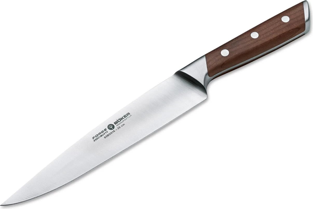 Thikë mishi Böker Forge Wood 20 cm, dorezë druri