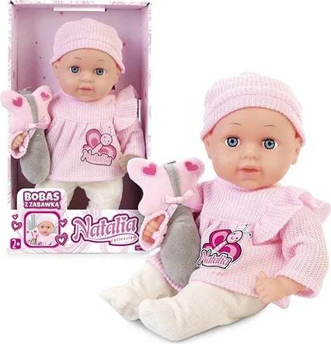 Kukull bebe Artyk Natalia 33 cm me lodër flutur, rozë Kukull bebe Artyk Natalia 33 cm me lodër flutur, rozë