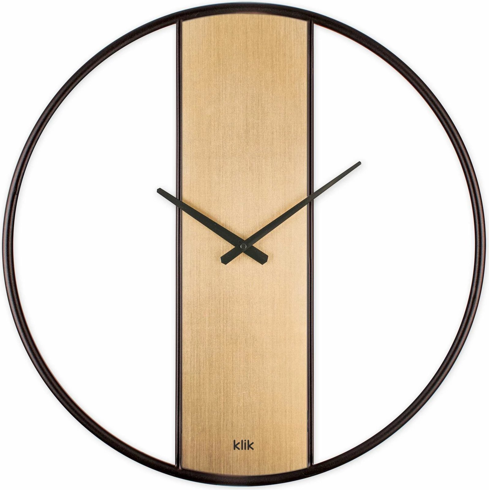 Orë muri dekorative prej metali, Wallity Demre, ngjyrë ari