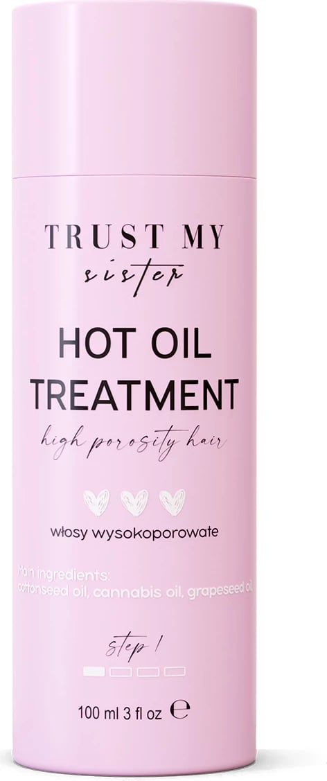 Vaj trajtues për flokë për femra Trust My Sister për flokë me porozitet të lartë, 100ml