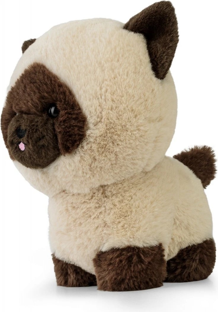Lodër pelushi Daffi Teddy Pets, mace Siamese, 19 cm, bezhë/kafe