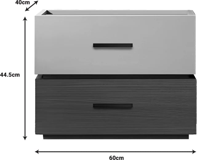 Komodinë Sonlen, MDF, ngjyrë arre-bezhë, 60x40x44.5cm