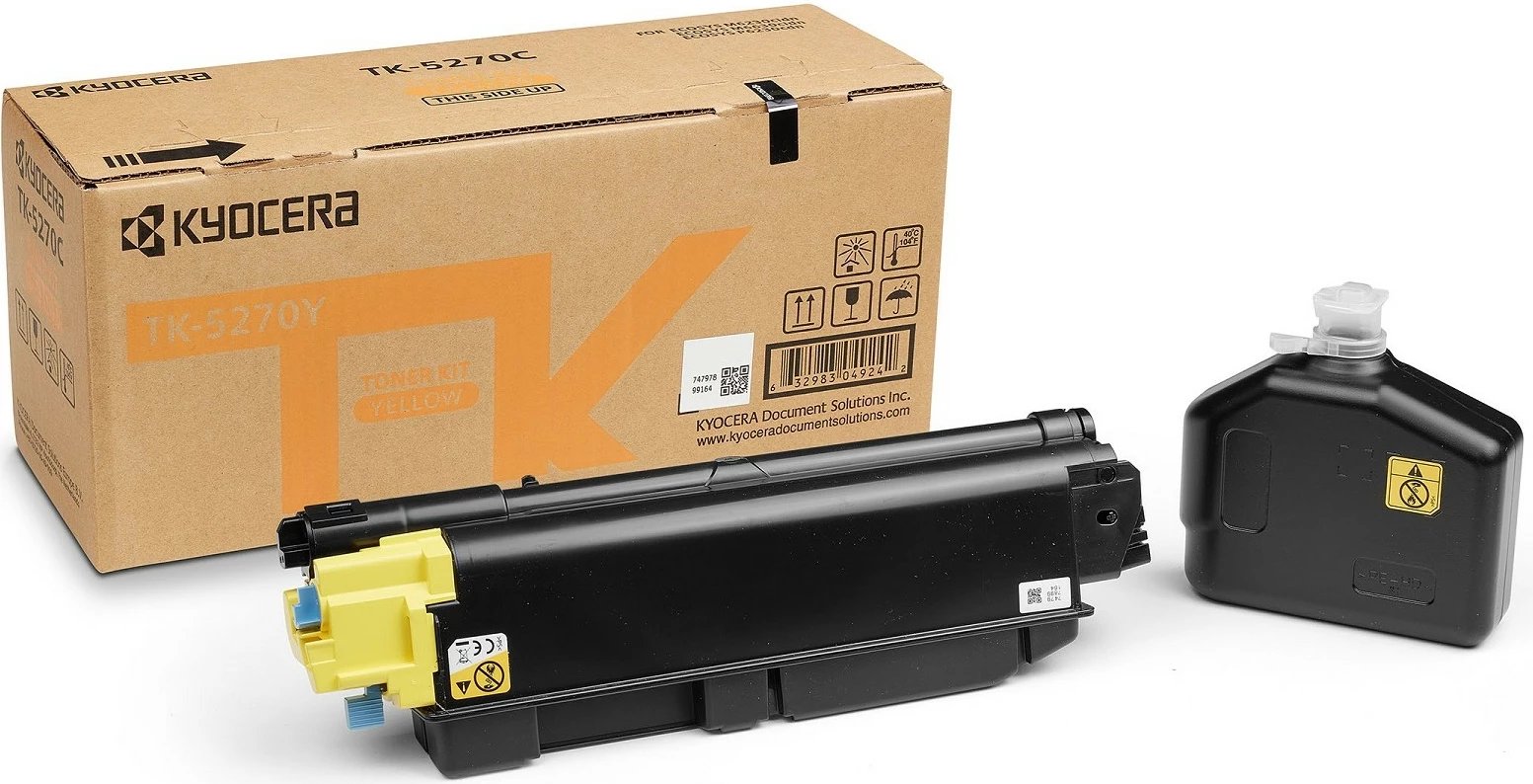Toner Kyocera TK-5270Y, 6000 faqe, Verdhë Toner Kyocera TK-5270Y, 6000 faqe, Verdhë
