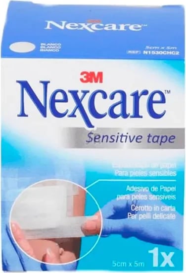 Shiriti letre mjekësor 3M Nexcare i bardhë 5cmx5m