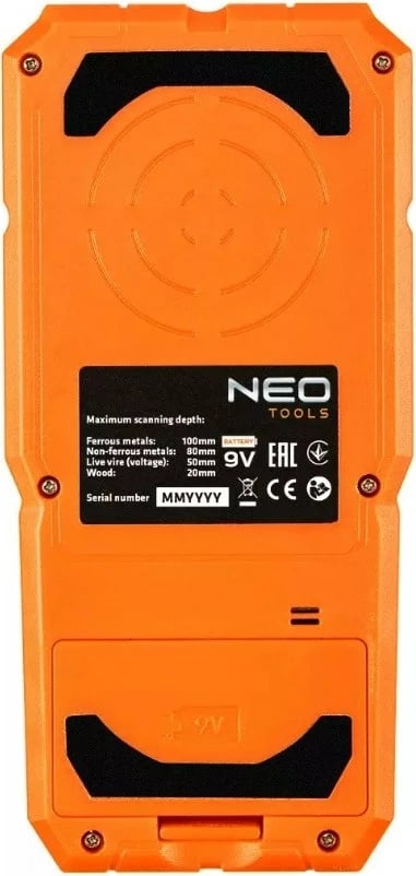 Detektor 3-në-1 NEO TOOLS 75-250 me ekran, portokalli