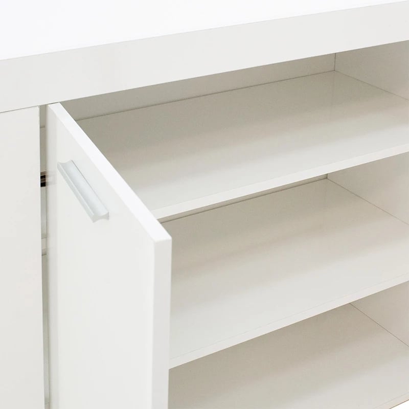 Bufe Joanna, ngjyrë e bardhë, 144x42x80cm