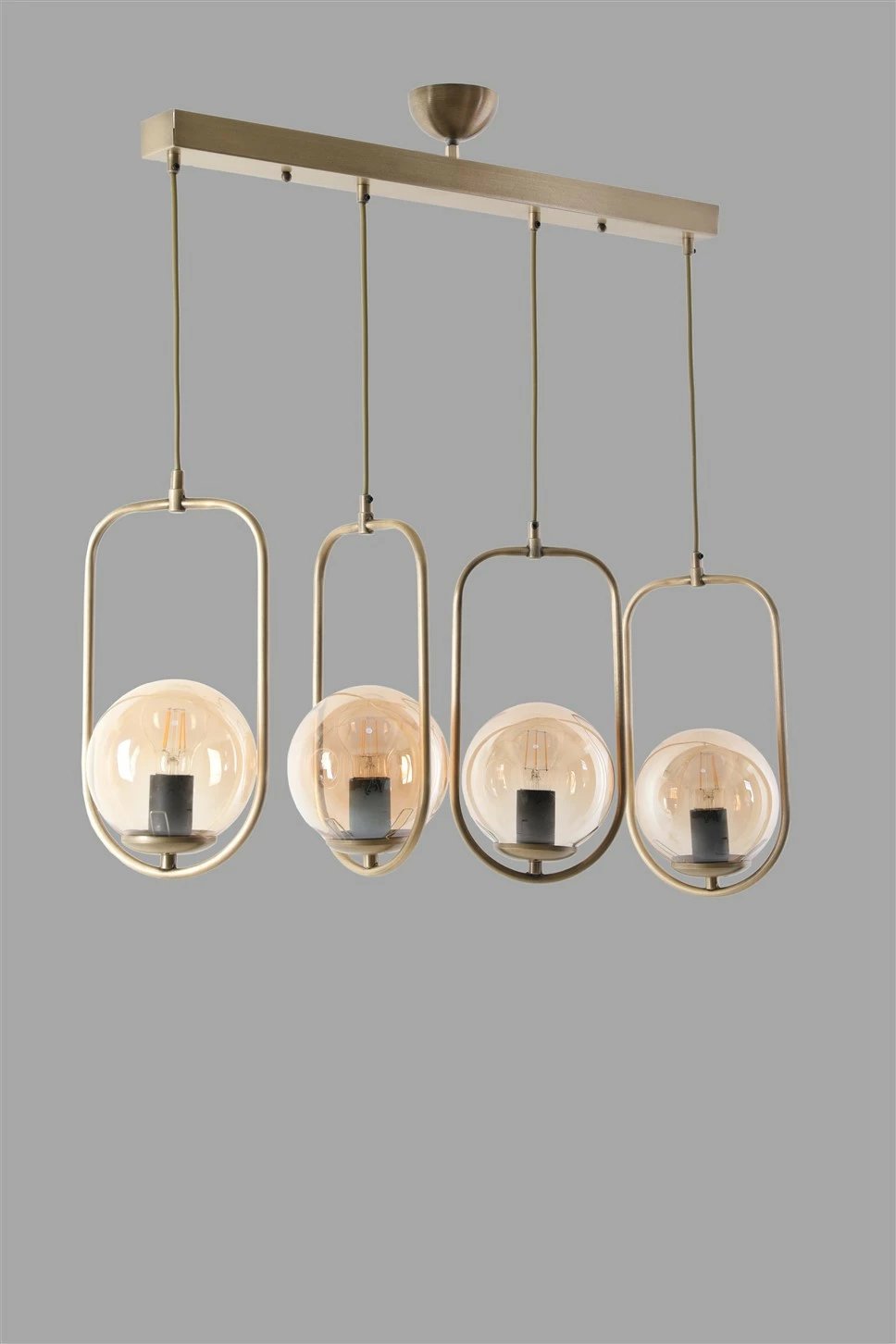 Kandiler Opviq, katërsh, bakër, xham bal, varëse