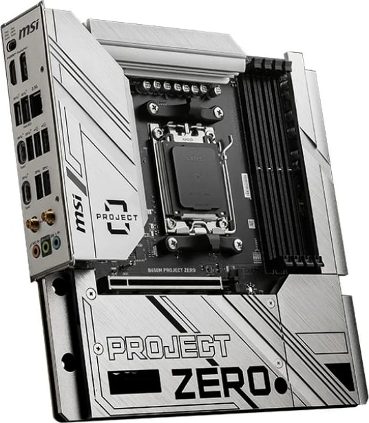 Pllakë amë MSI B650M PROJECT ZERO, Socket AM5, micro ATX, e bardhë
