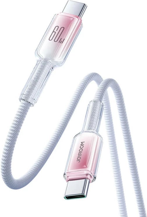 Kabllo USB-C në USB-C Joyroom S-A42, 1.2m, 60W, Bardhë