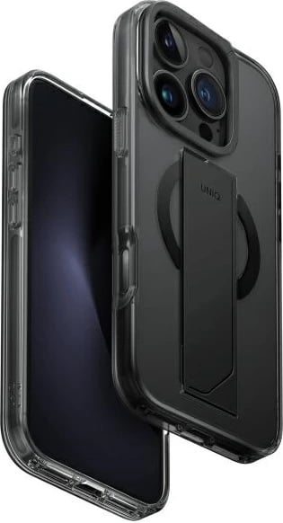 Mbështjellës UNIQ Heldro Max për iPhone 16 Pro 6.3", MagClick, i zi