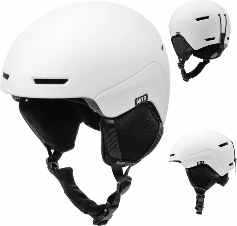 Helmetë ski Meteor, për meshkuj dhe femra, e bardhë