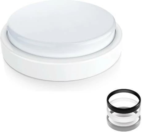 Dritë tavani LED MEGAMAN 18W, Ø23.7 x H4.8cm, 3 korniza kromi