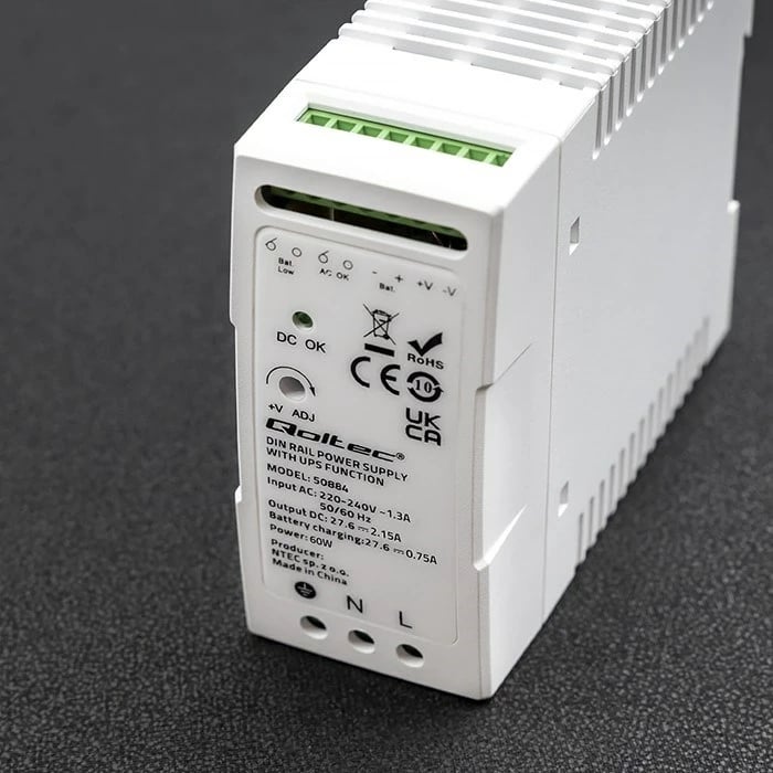Furnizues energjie Qoltec 50884, 60W, Bardhë