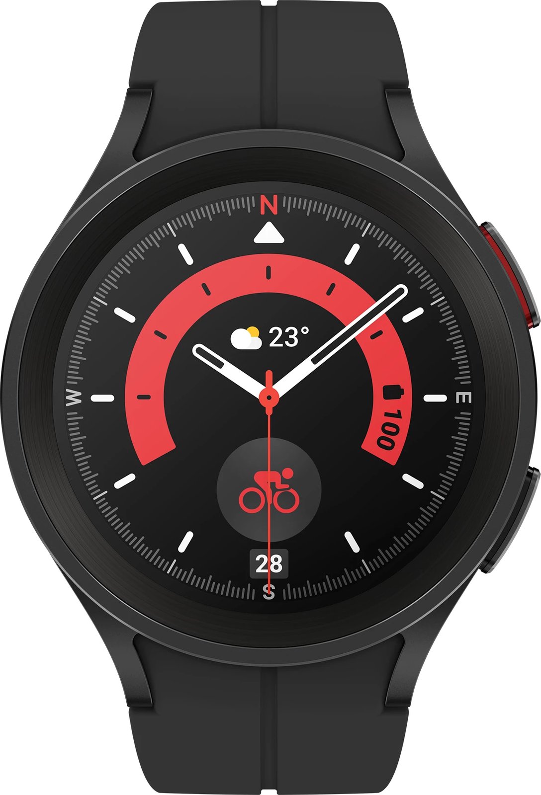 Smartwatch Samsung Galaxy 5 Pro, LTE, 45 mm, e zezë