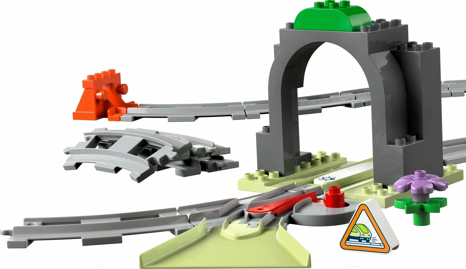 Set hekurudhe LEGO DUPLO 10425, tunel dhe shina, 20 pjesë, plastikë