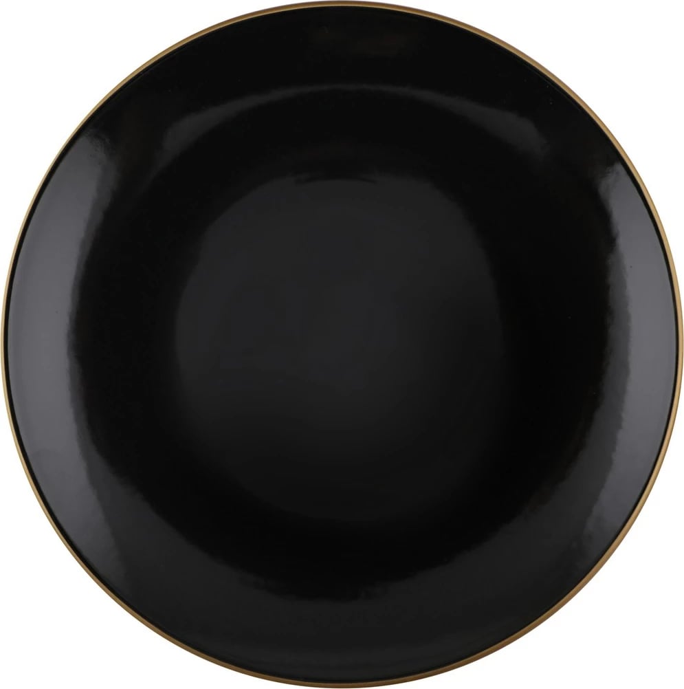 Set enësh darke qeramike, 24 copë, Hermia, TY040424F650A841600MAET600, ngjyrë e zezë dhe ari