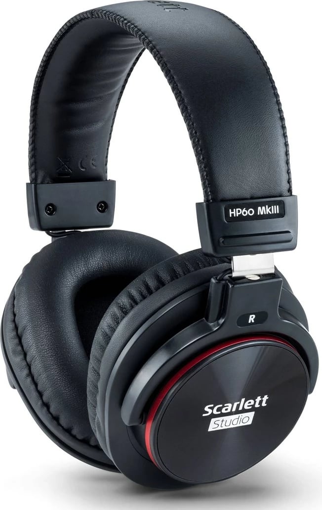 Set studio Focusrite Scarlett 2i2 Studio me mikrofon, kufje dhe interfejs audio, Kuqe