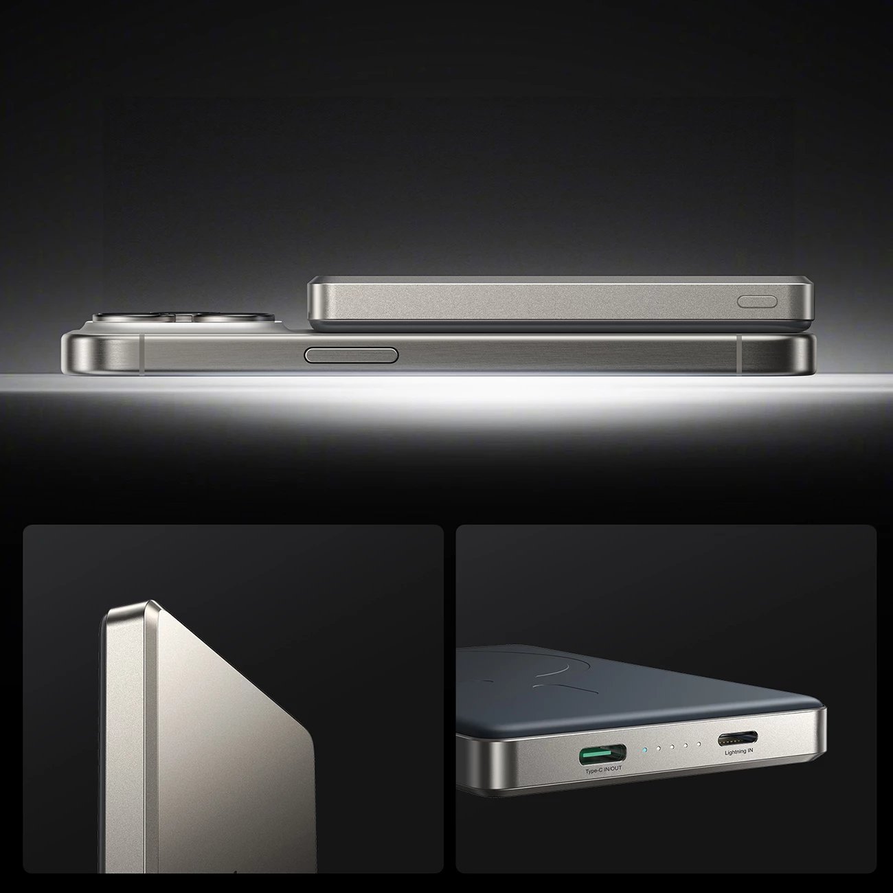 Powerbank Joyroom JR-PBM08 Pro 10000mAh ultra i hollë, titanium