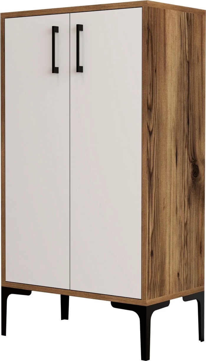 Dollap për këpucë Hanah Home, Prag, ngjyrë arrë dhe e bardhë