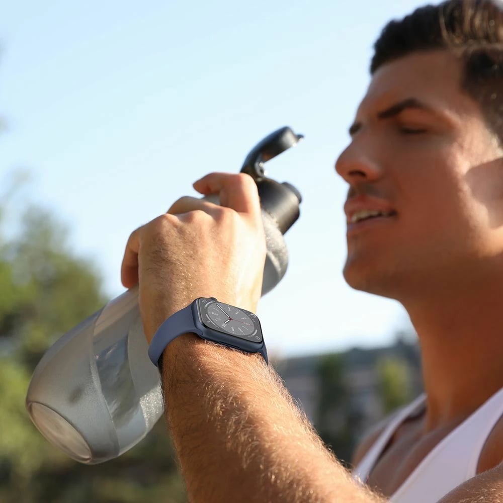 Rrip silikoni Tech-Protect për Apple Watch 6/7/8/9/10/SE/Ultra 1/2 (44/45/46/49 mm), Kuq