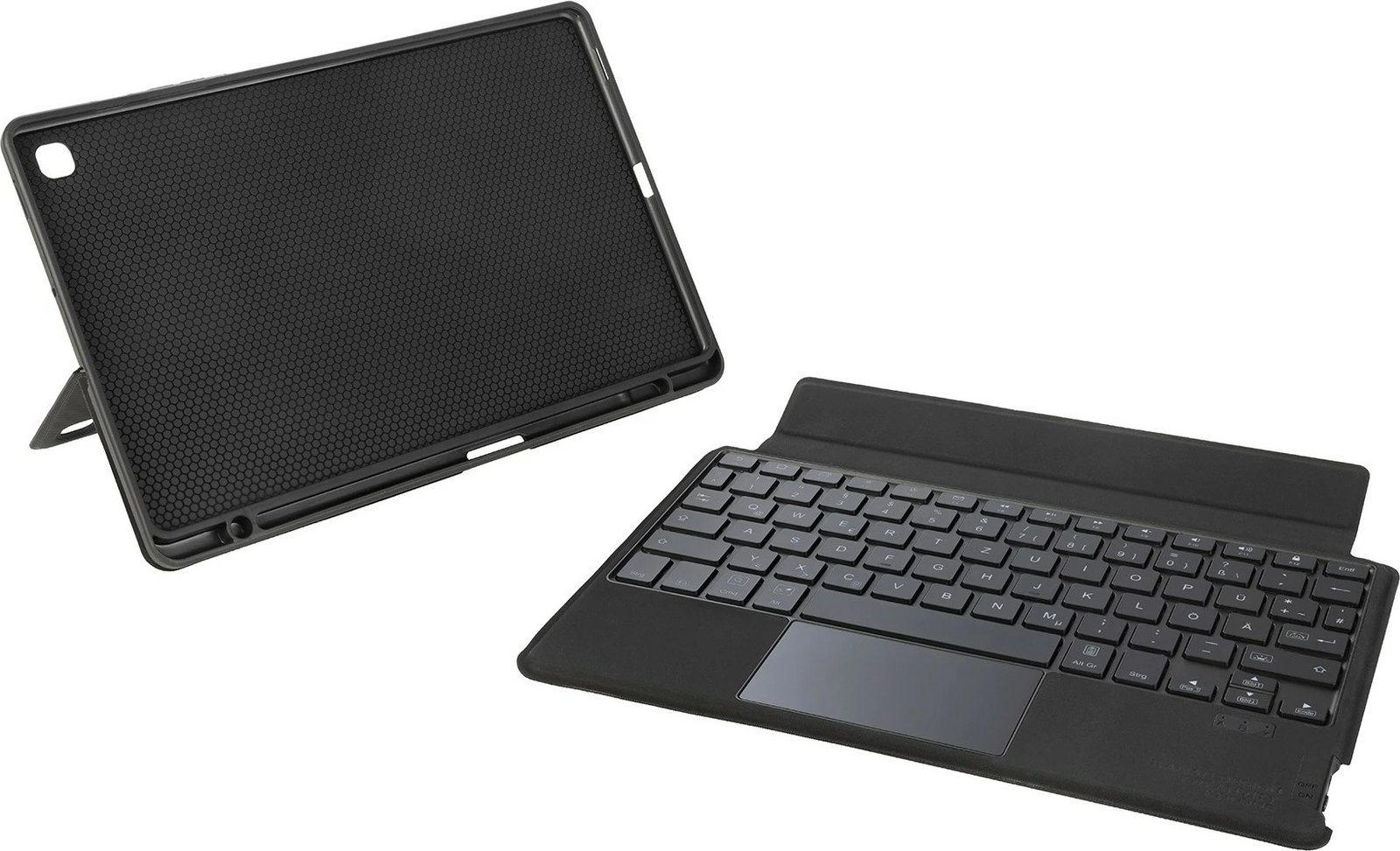 Mbështjellës me tastierë Tucano me trackpad për Samsung Galaxy Tab S6 Lite, QWERTZ, i zi