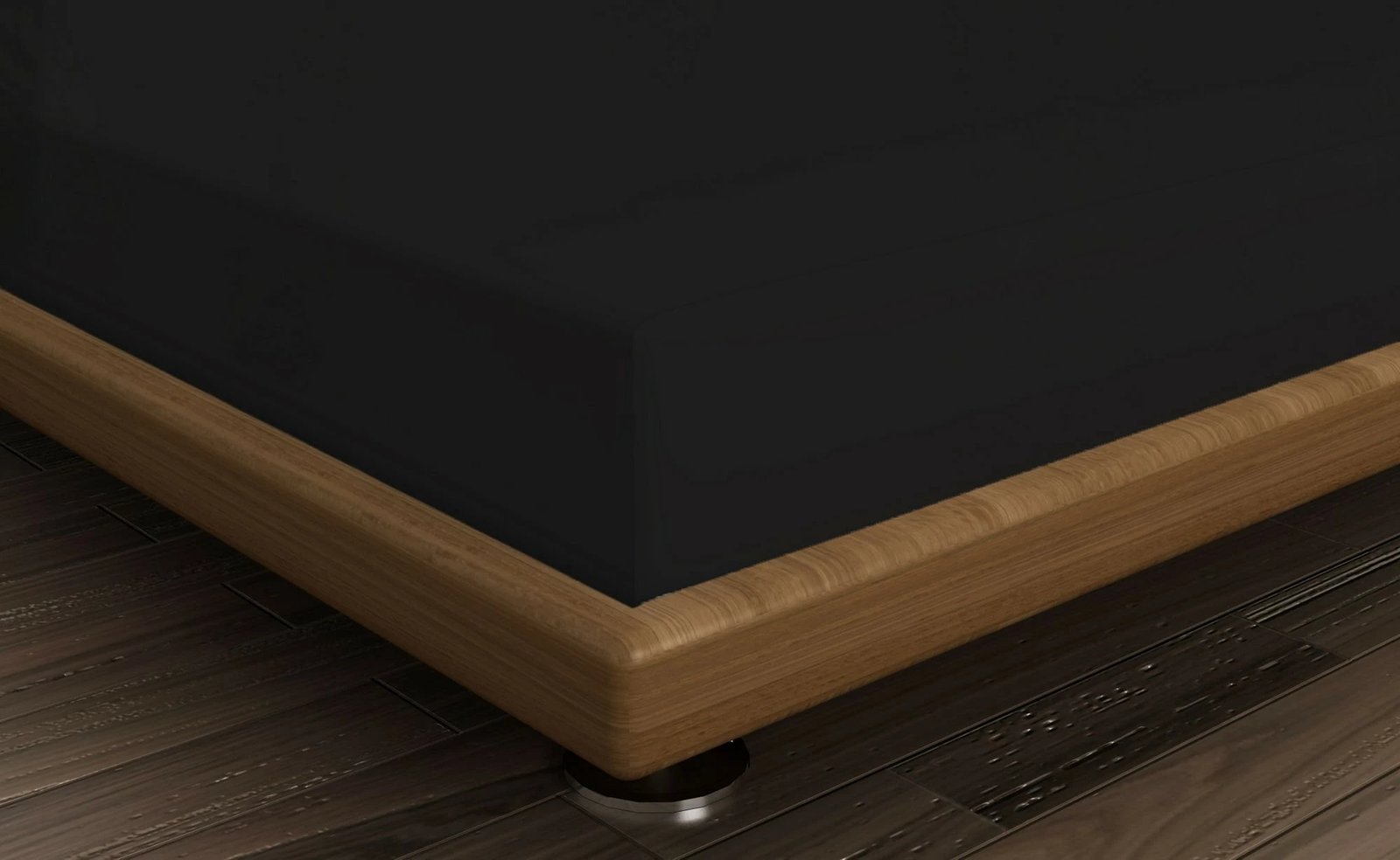 Çarçaf i zi me lastik për një person, L'essentiel, 90x200+30cm