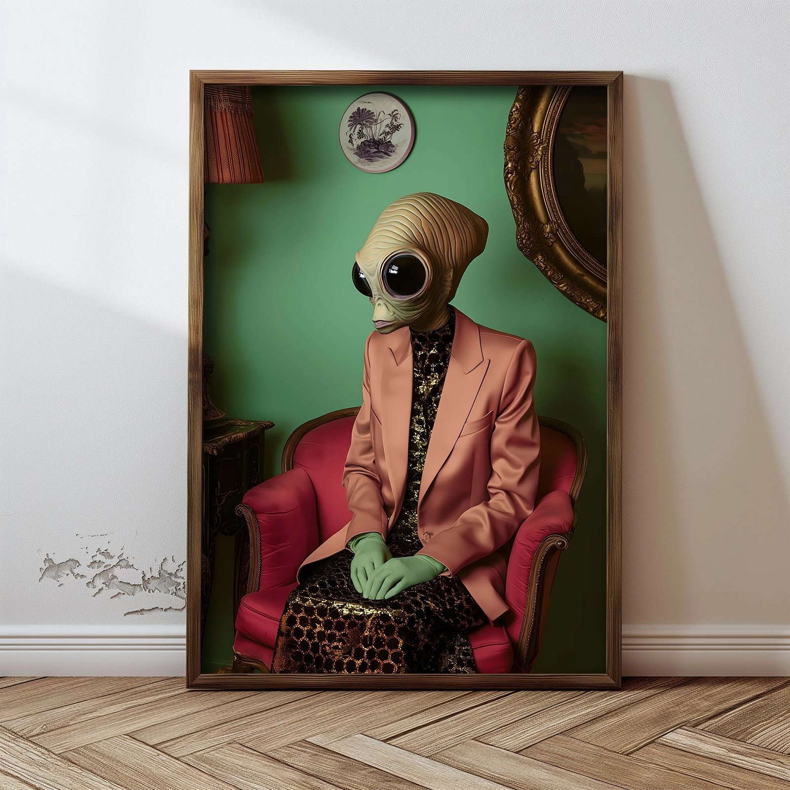 Pikturë dekorative me kornizë MDF, Wallity, GE242-L, shumëngjyrëshe