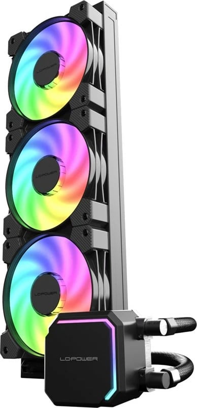 Ftohës me lëng all-in-one LC-Power LC-CC-360-B-ARGB, 3x120mm, ARGB, i zi