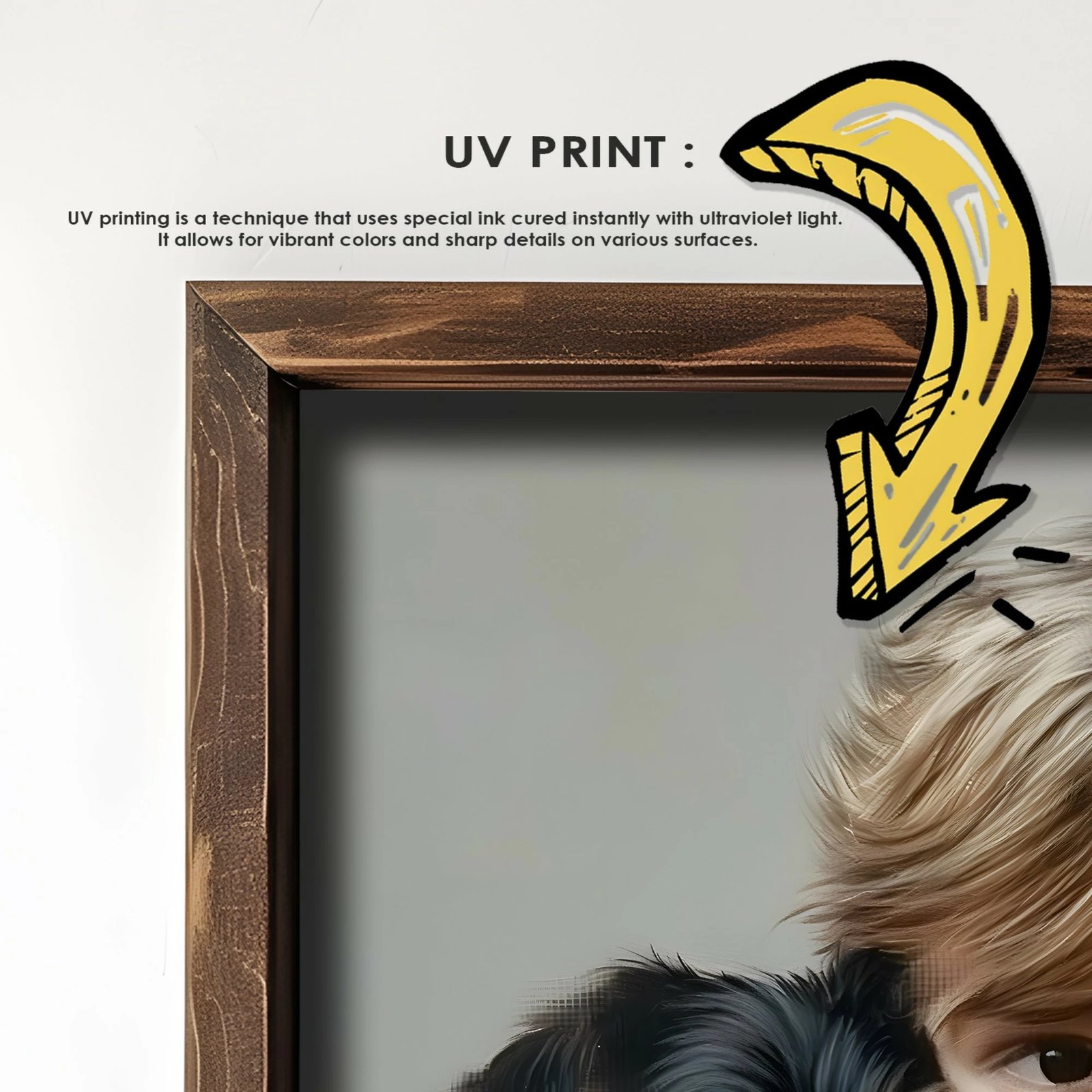 Pikturë dekorative me kornizë MDF, Wallity, GE227-L