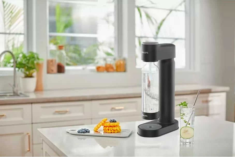 Saturator uji Philips ADD4901BK/10, plastikë, 1L, i zi, me bombolë CO2