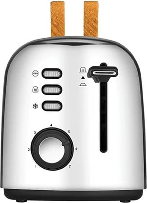 Toaster UNOLD 2er Retro, 2 feta, 7 nivele, inoks