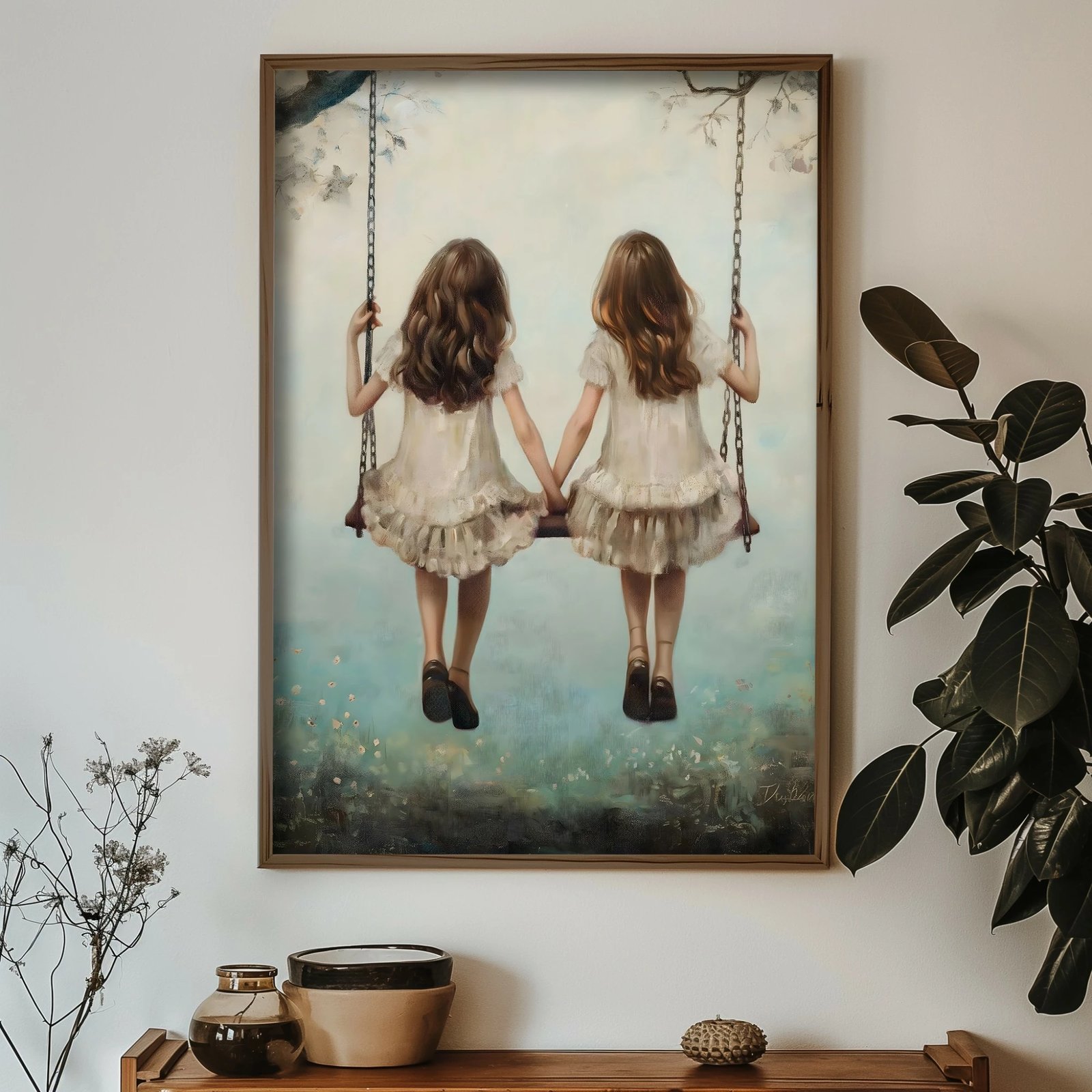 Pikturë dekorative me kornizë MDF, Wallity, GE233-L