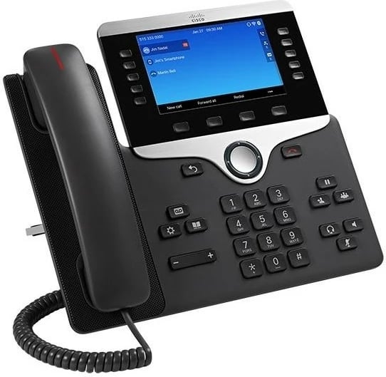 Telefon IP Cisco 8861, 5 inch, Bluetooth, Wi-Fi, Zezë/Argjend