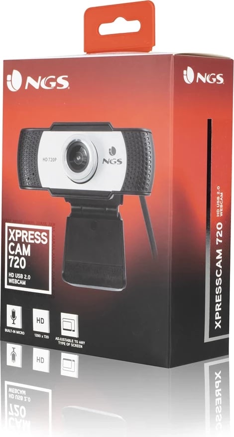 Ueb kamerë me mikrofon NGS Xpresscam 720 HD,e zezë