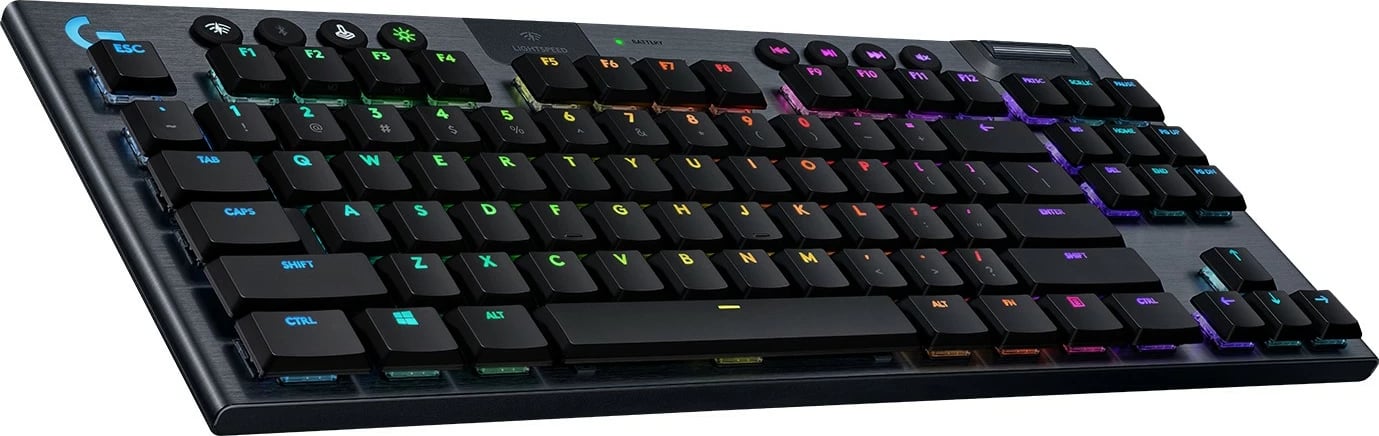 Tastierë mekanike Logitech G G915 TKL, RGB, Wireless, USB, QWERTZ, Carbon
