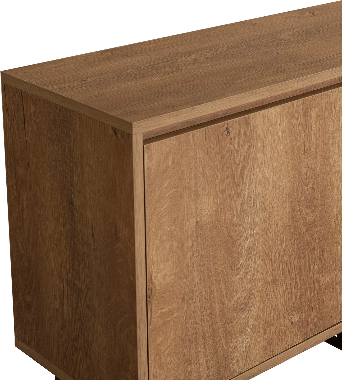 Set mobiljesh për dhomë dite, Skye Decor, Laxus Takım 6, ngjyrë arrë dhe e zezë