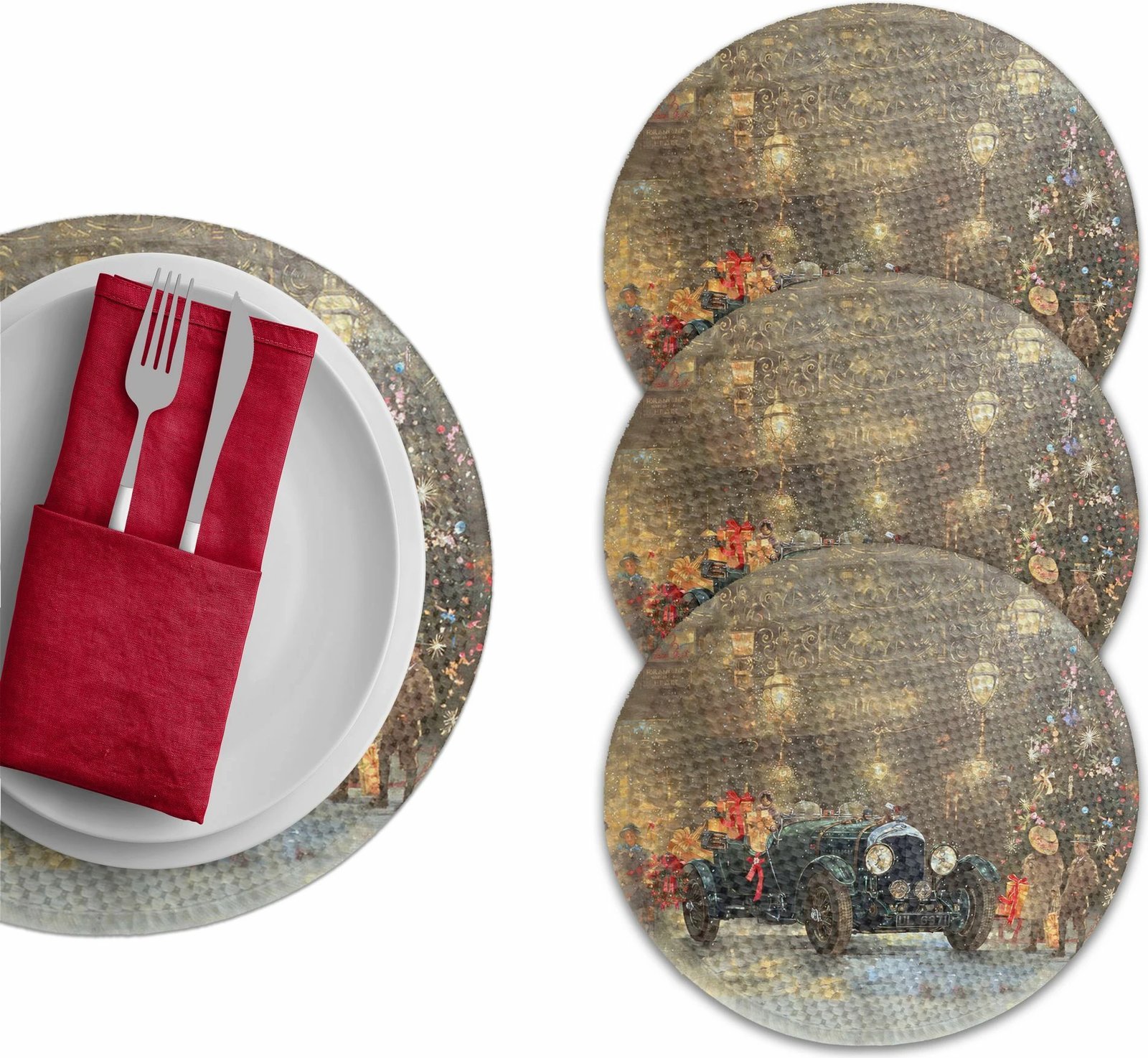 Nënshtrues tavoline Hermia Concept, 3433Supla, set prej 4 copash