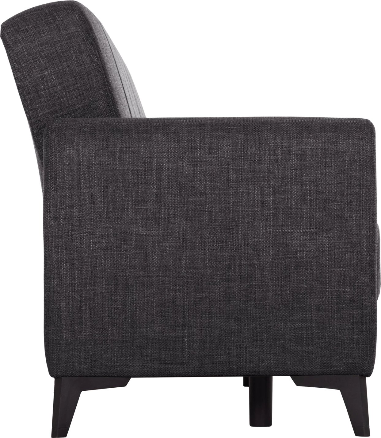 Divan-krevat treshe me hapësirë për depo, ngjyrë gri, NIKKO FH3292.01, 209x76x83cm