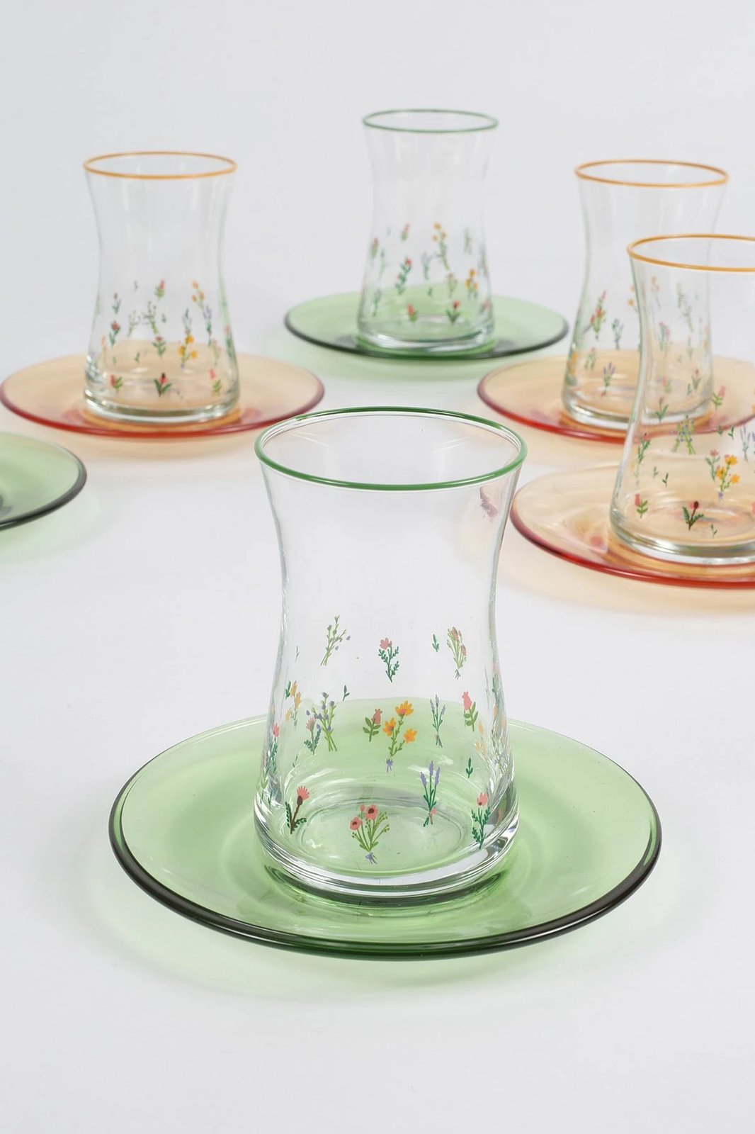 Set gotash çaji (12 copë), Hermia Concept, dizajn botanik