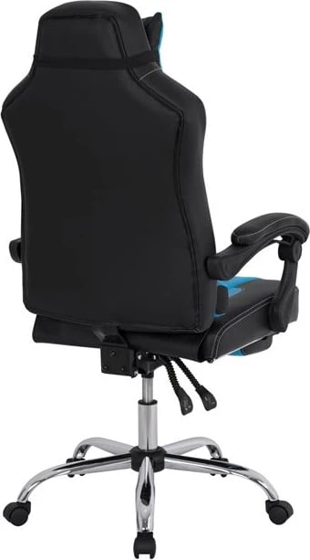 Karrige gaming për zyre me këmbëz FH1055.08 Synchro e zezë dhe blu e lehtë 66x67x130 cm