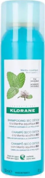 Shampon i thatë Detox Klorane Mint unisex 150ml