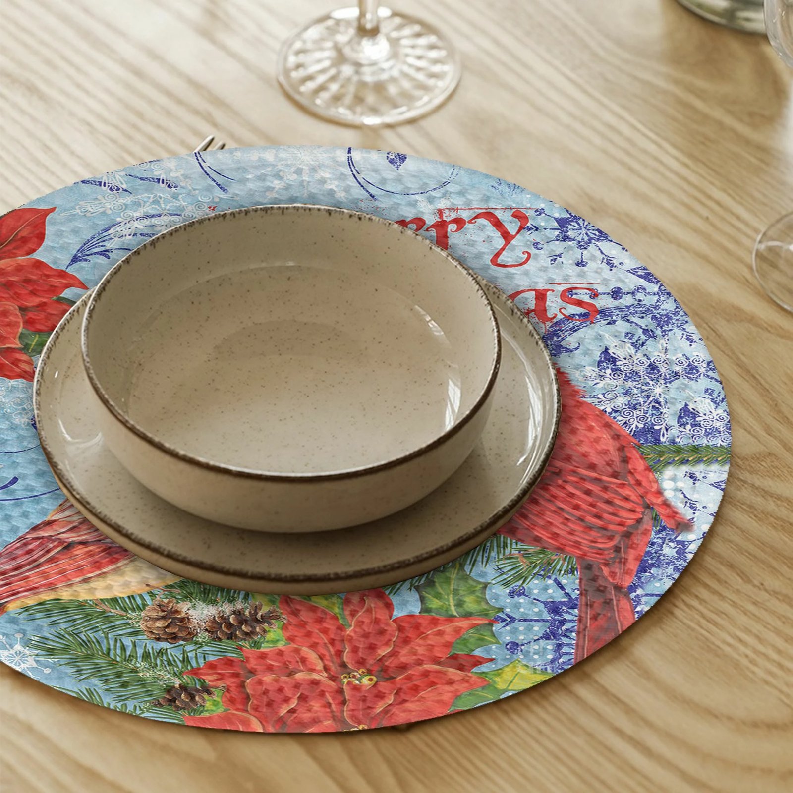 Set nënshtrues tavoline Hermia Concept, shumëngjyrësh, 4 copë, 37cm