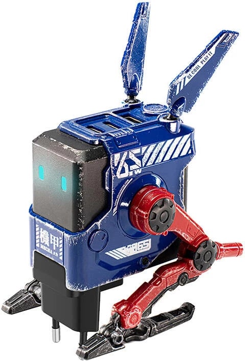Karikues GaN GravaStar Alpha65, 65W, 3 porta (2x USB-C, 1x USB-A), Blu, War Damaged