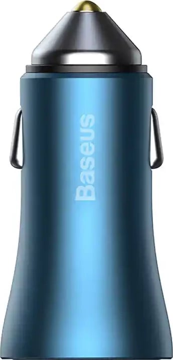 Karikues veture Baseus Golden Contactor Pro, 40W, USB + USB-C, me kabllo USB-C në Lightning 1m, Blu