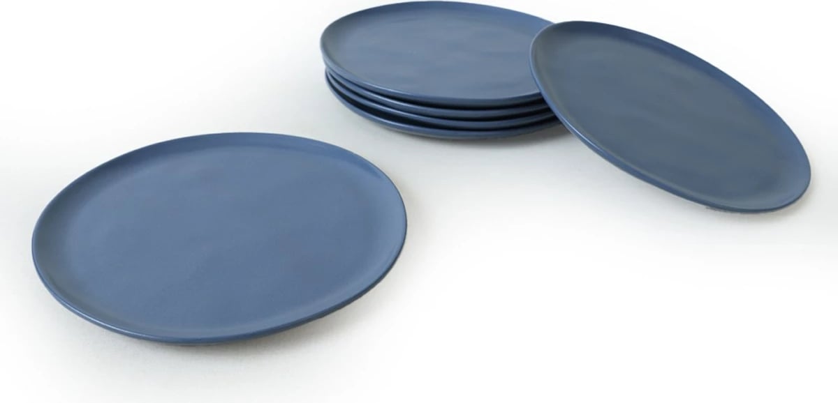 Set pjatash ëmbëlsirash (6 copë), Hermia Concept, X00018766, ngjyrë kaltër