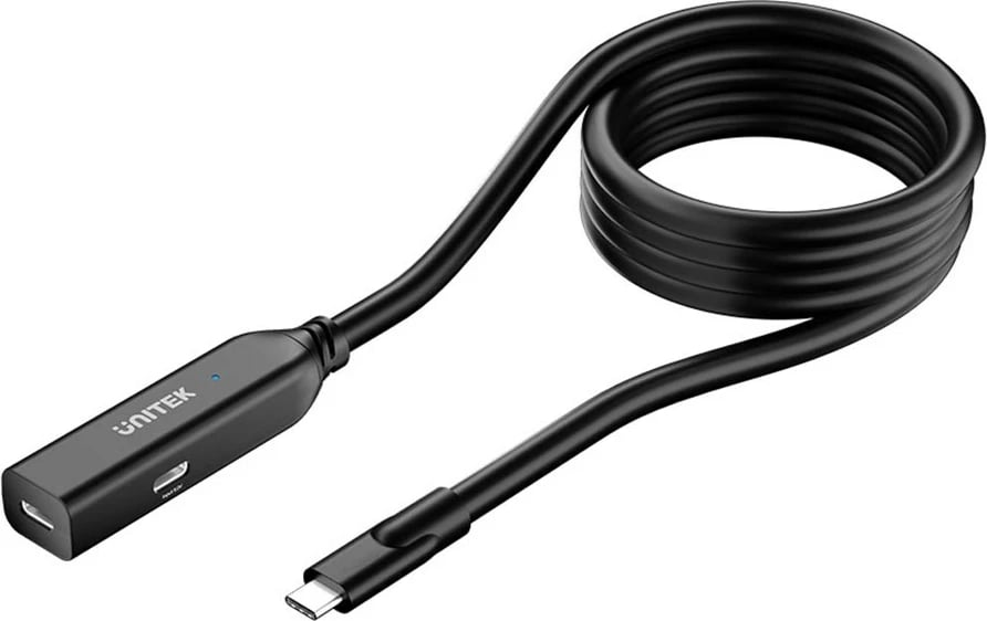 Kabllo USB-C UNITEK U1335ABK01, 5 metra, e zezë