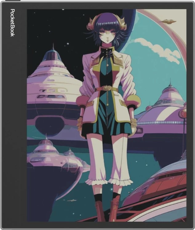 Tablet PocketBook InkPad Eo 64GB, 4GB RAM, E Ink Kaleido, Mist Grey