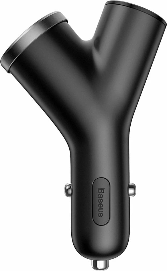Karikues veture Baseus Y Type CCALL-YX01, 2x USB + prizë çakmaku, 3.4A, LED, i zi