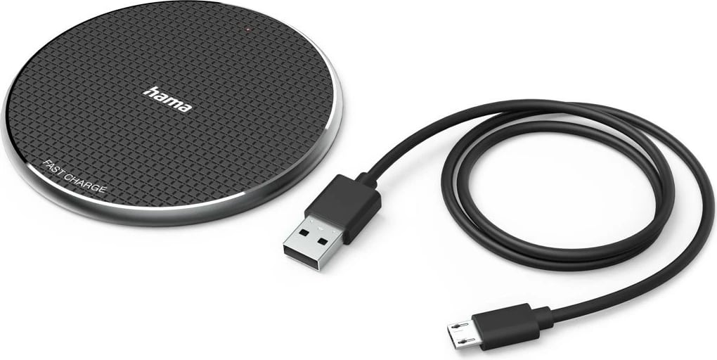 Karikues pa tela Hama 201683 10W induksion micro USB i zi