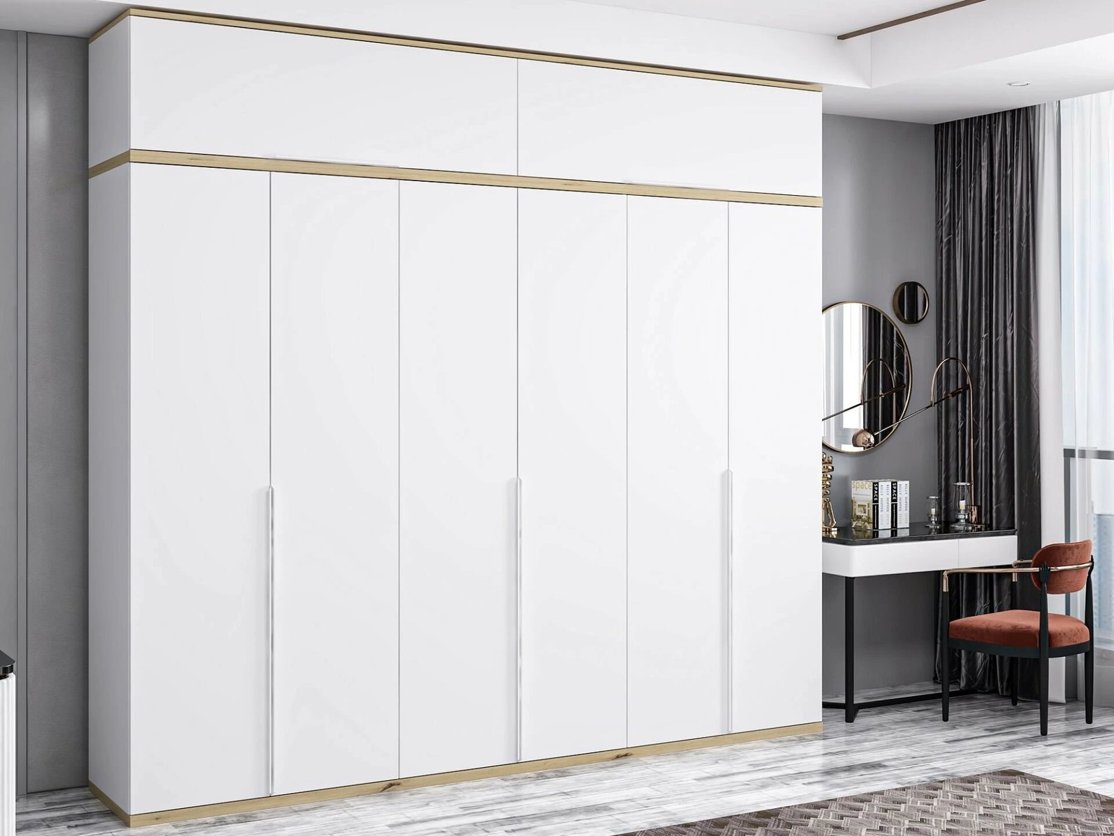 Dollap i bardhë, Skye Decor, Kale Line - 8861